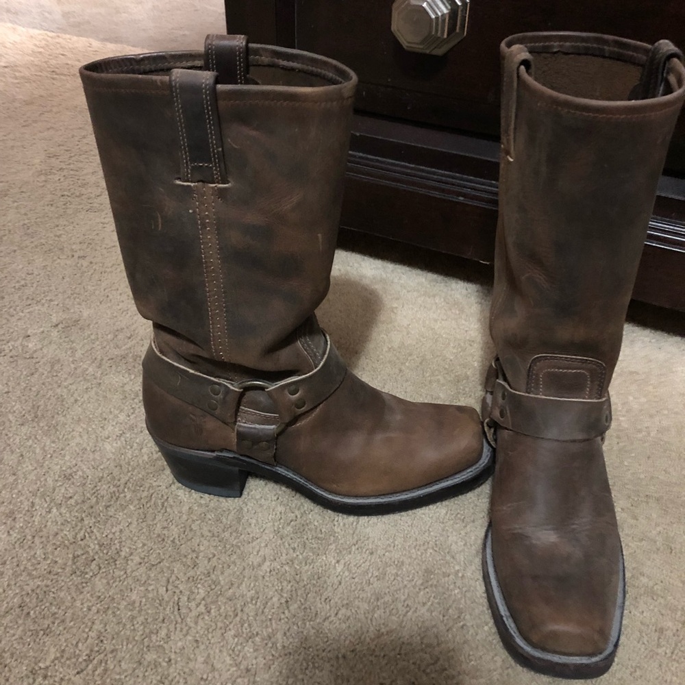 Frye harness boots